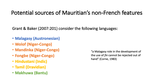 Language contact in the development of Mauritian Creole’s past markers